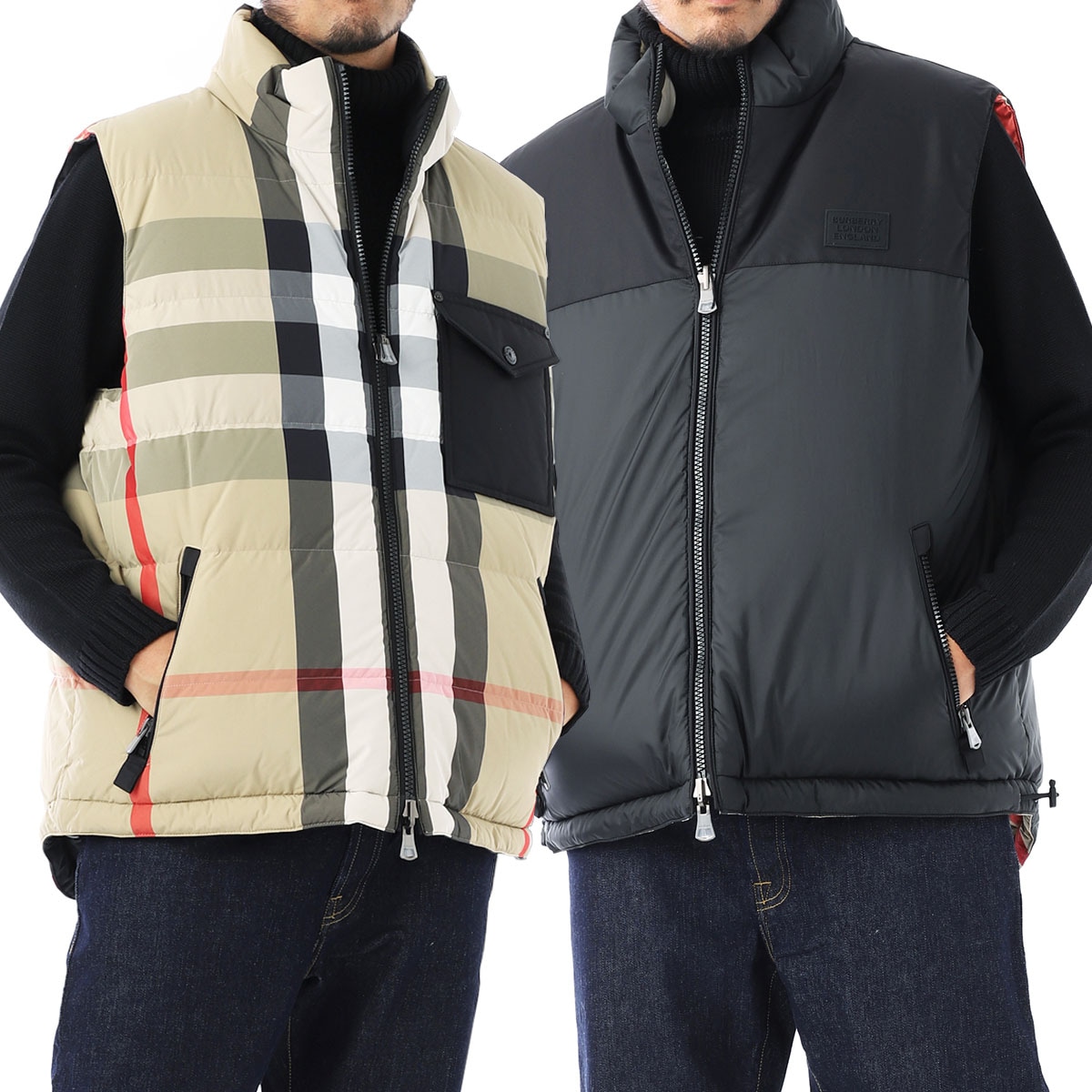 BURBERRY LONDON フード付きブルゾン　中綿入　ブラウン　ベルト付き BURBERRY (バーバリー) ベルテッドダウン パファージャケット