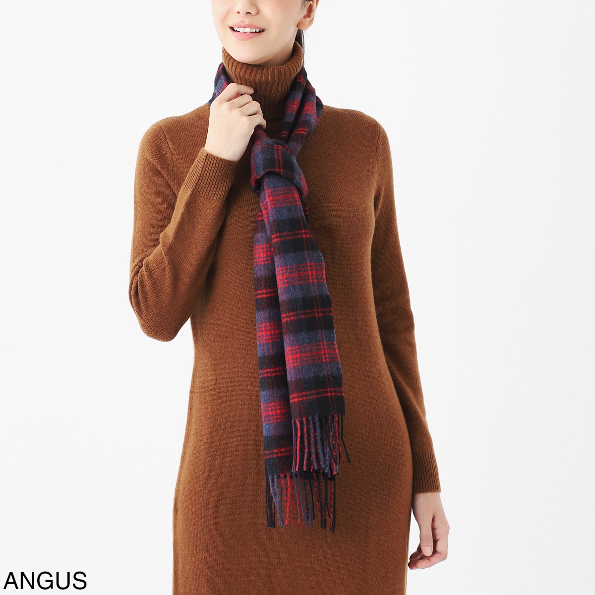 JOHNSTONS OF ELGIN ジョンストンズ カシミヤ100％ マフラー | メンズ