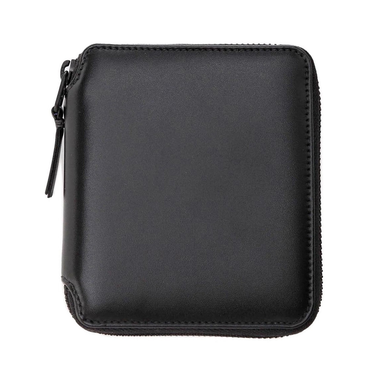 COMME des GARCONS コム デ ギャルソン 2つ折り財布 小銭入れ付き/VERY BLACK