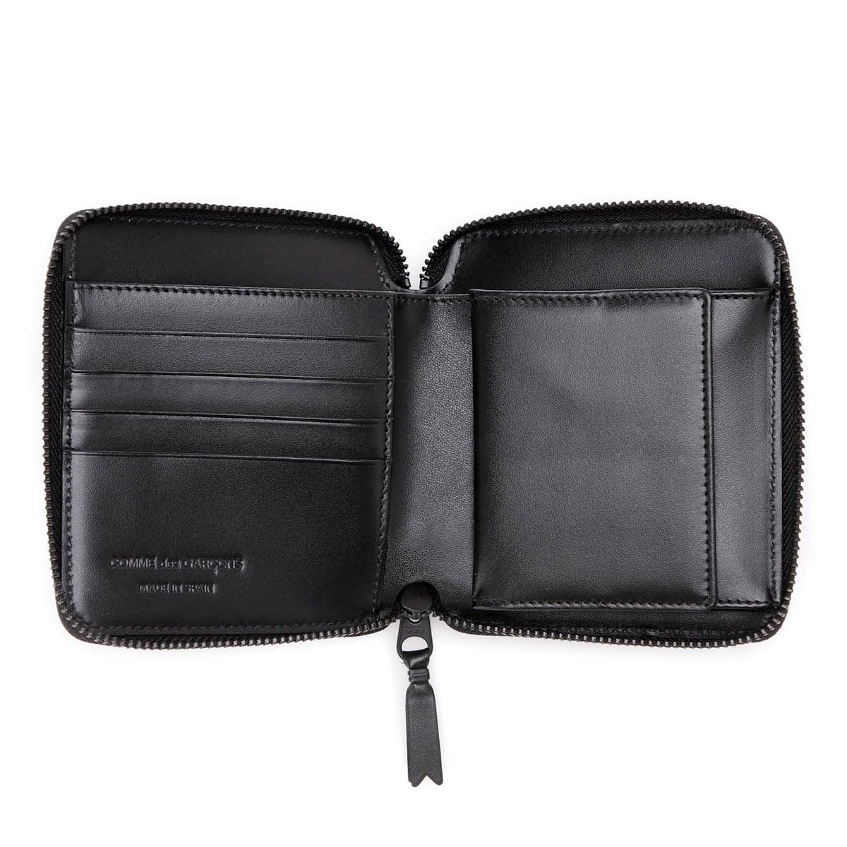 コムデギャルソン 二つ折り財布 オールブラック very black COMME des GARCONS コム デ ギャルソン 2つ折り財布 小銭入れ付き/VERY
