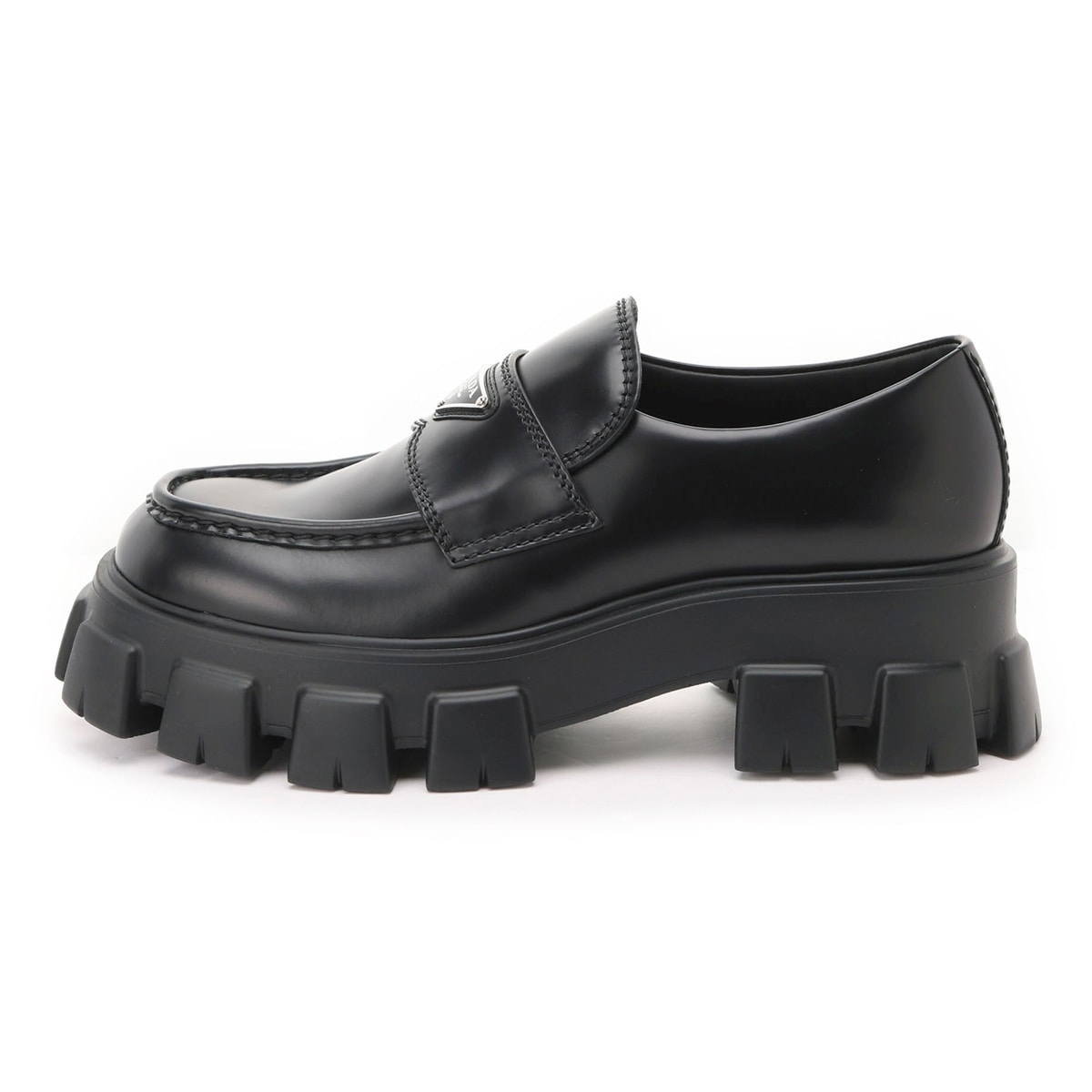 PRADA プラダ ローファー/Monolith brushed leather loafers