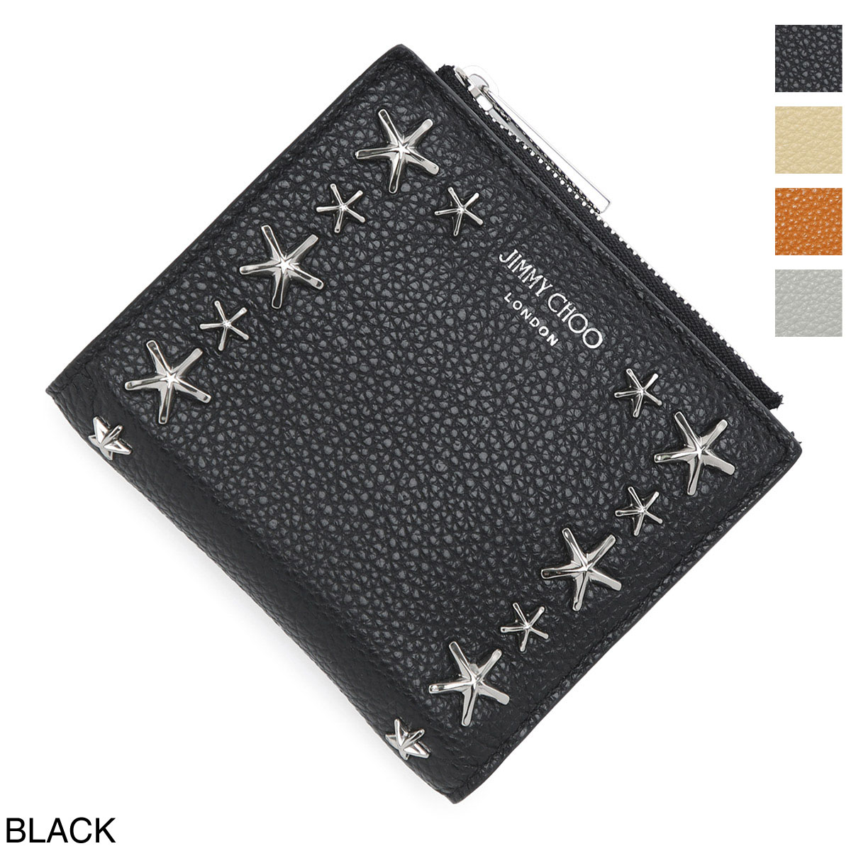ジミーチュウ JIMMY CHOO 2つ折り財布 小銭入れ付き レディース JIMMY CHOO ジミーチュウ 2つ折り財布 小銭入れ付き/HANNI