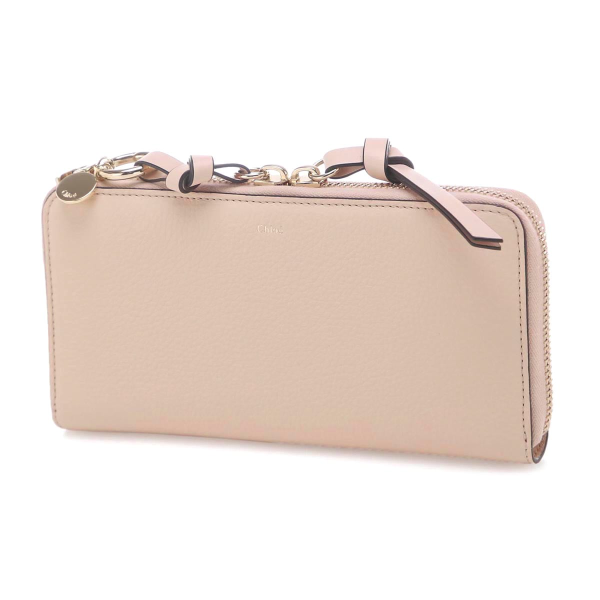 Chloe クロエ ラウンドファスナー 長財布 小銭入れ付き/ALPHABET レディース