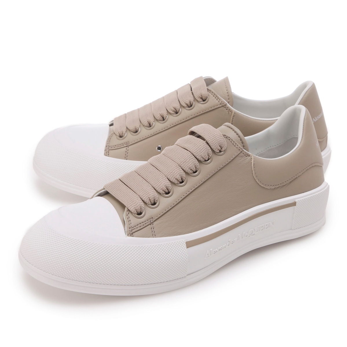 関送込【Alexander McQueen】チャンキースニーカー ラウンドトゥ Alexander McQueen Color Block Low-top Leather Sneakers 'Red
