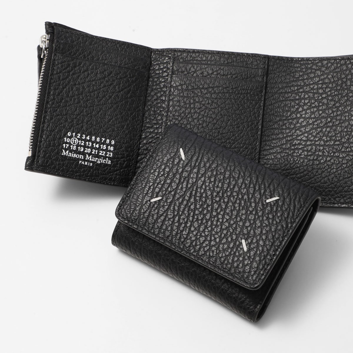Maison Margiela メゾンマルジェラ 3つ折り財布 小銭入れ付き/WALLET CLIP 3 WITH ZIP レディース
