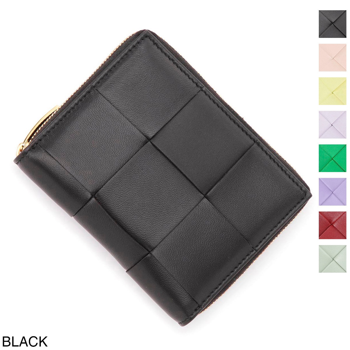 国内正規店購入　ボッテガヴェネタ BOTTEGA VENETA 折財布　ブルー BOTTEGA VENETA ボッテガヴェネタ 2つ折り財布/NAPPA レディース