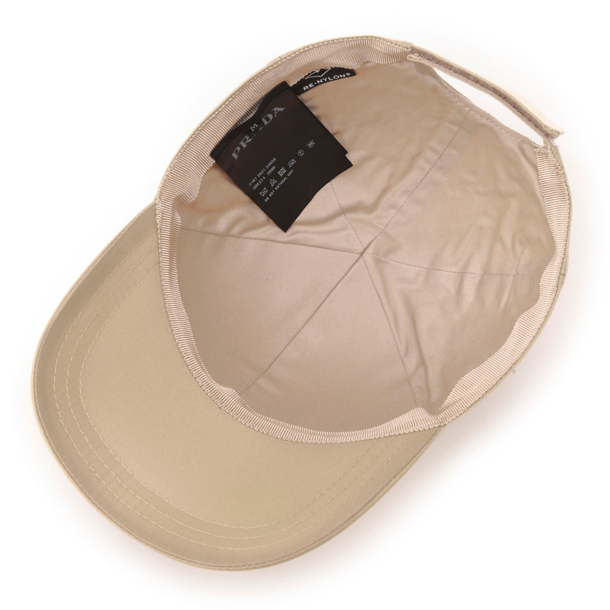 【定価93,500円】プラダ PRADA ベースボールキャップ ベージュ　M PRADA プラダ ベースボールキャップ メンズ | メンズ・ブランド