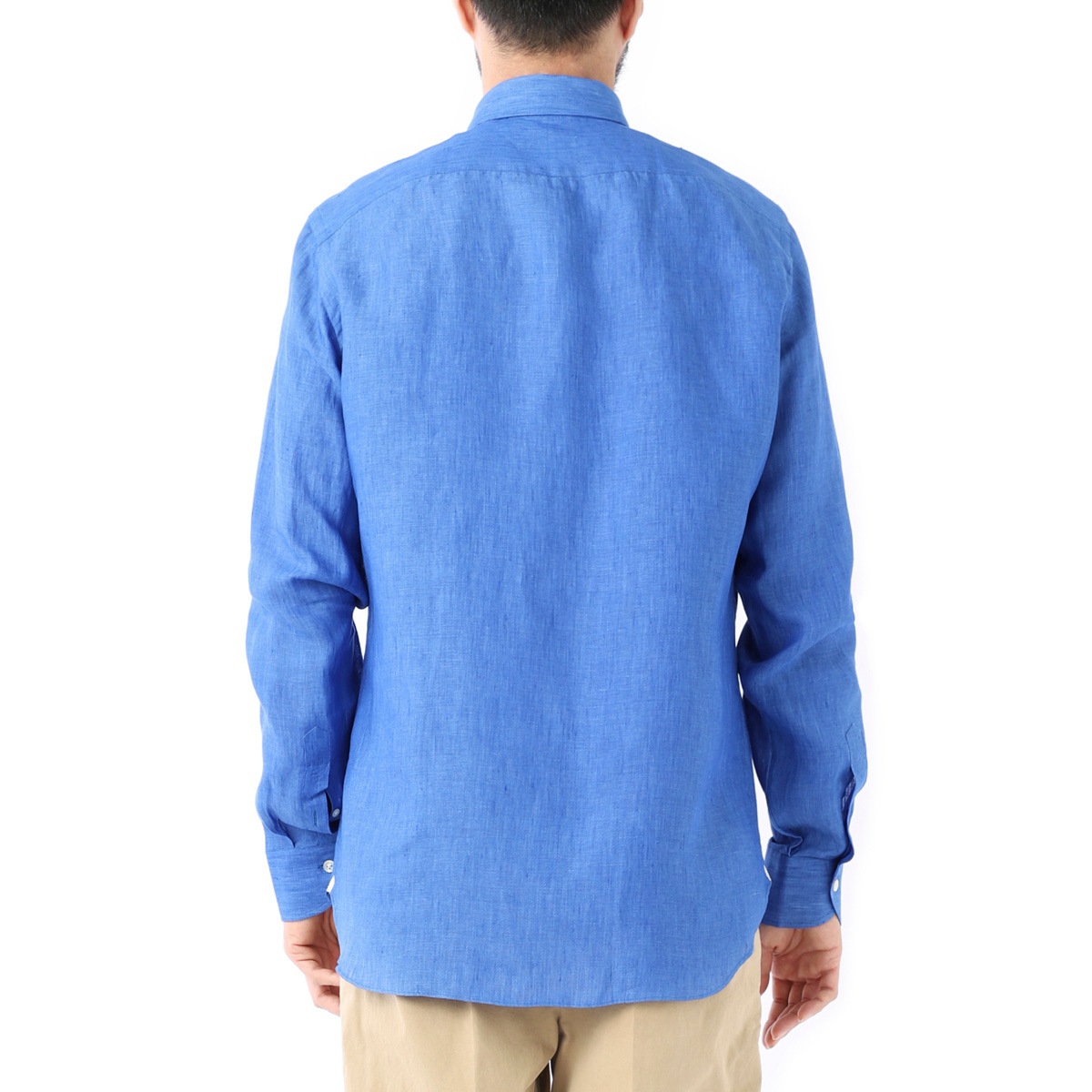 【アウトレット】【ラスト1点】BORRIELLO ボリエッロ ワイドカラー リネンシャツ/セミワイドカラー フレンチカラー/MARECHIARO SLIM FIT【大きいサイズあり】 メンズ