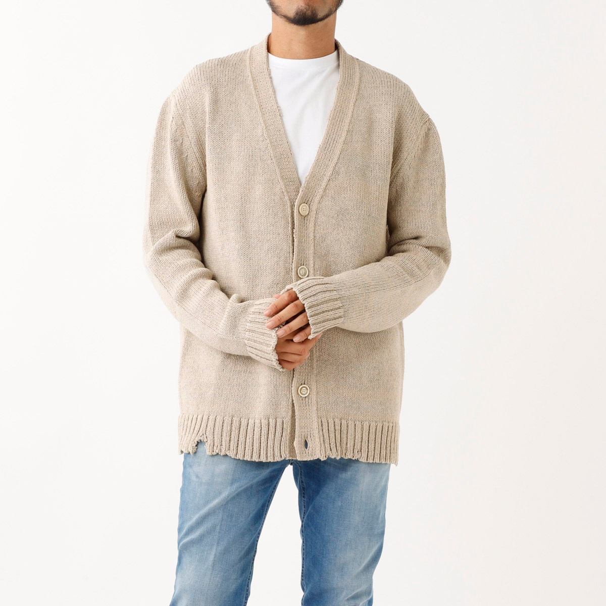 【アウトレット】【ラスト1点】Maison Margiela メゾンマルジェラ Vネック カーディガン メンズ