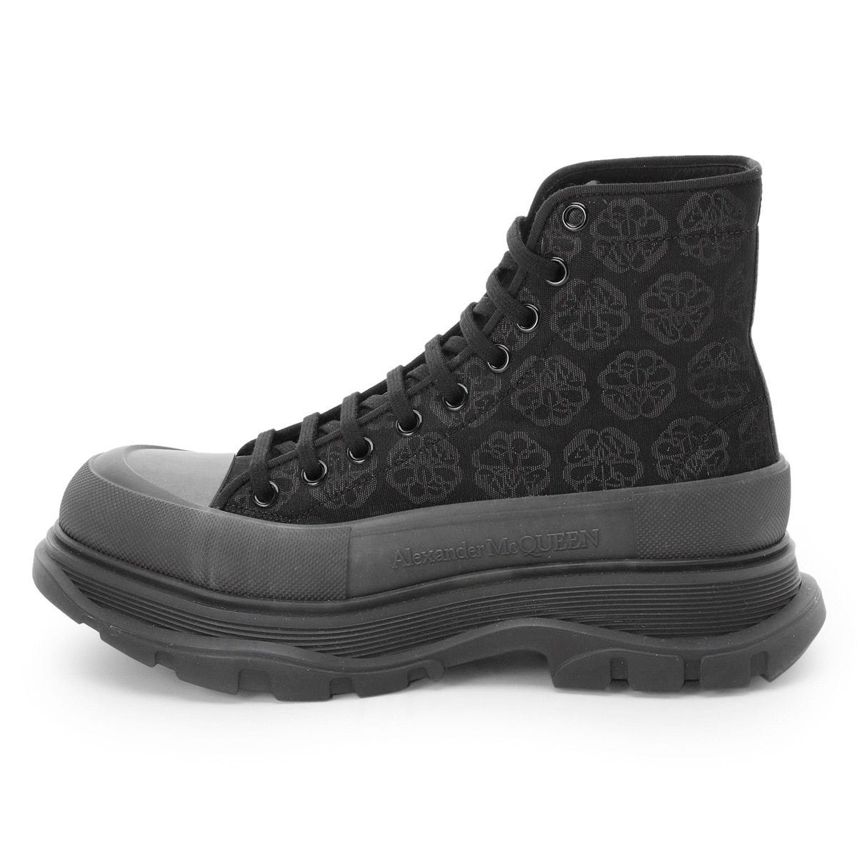 【最終値下げ】 ALEXANDER MCQUEEN 黒 ワークブーツ ALEXANDER MCQUEEN（アレキサンダーマックイーン）ブーツ 黒