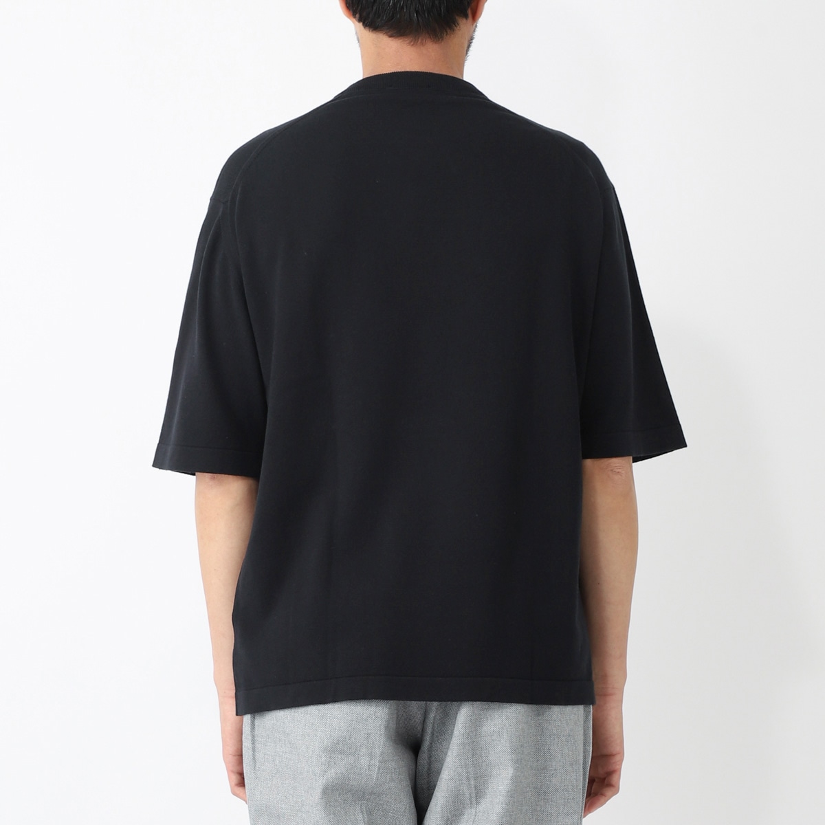 565 新品 ジョンスメドレー サドルショルダー　半袖ニット TシャツセーターM 565 新品 ジョンスメドレー サドルショルダー 半袖ニット T