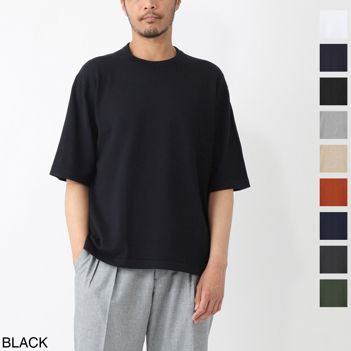 JOHN SMEDLEY ジョンスメドレー クルーネック 半袖ニット/TINDALL