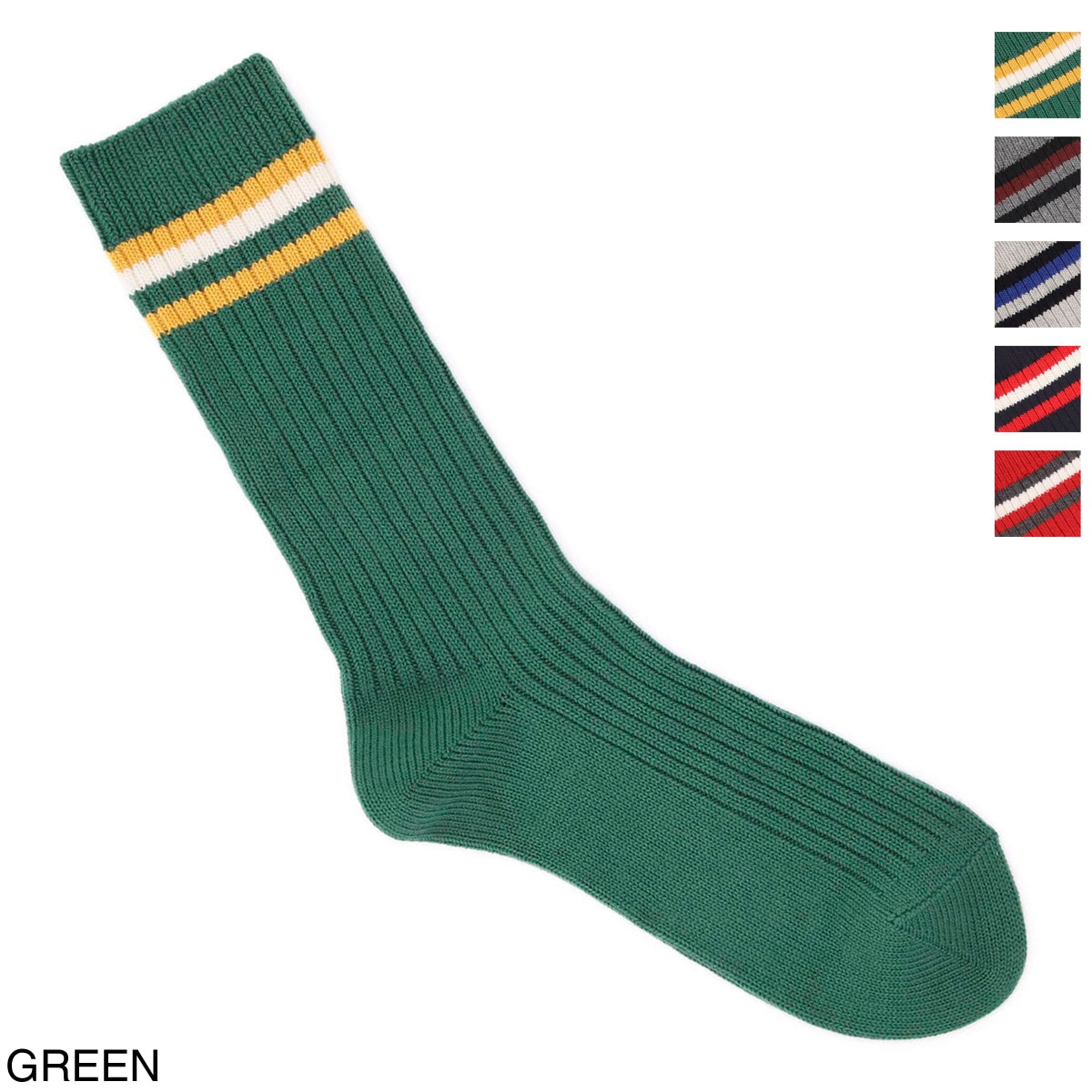 『ネコポス対応(3点まで)』HALISON ハリソン 靴下/ソックス/コットン アイビークルー 相当サイズ:25～27cm メンズ