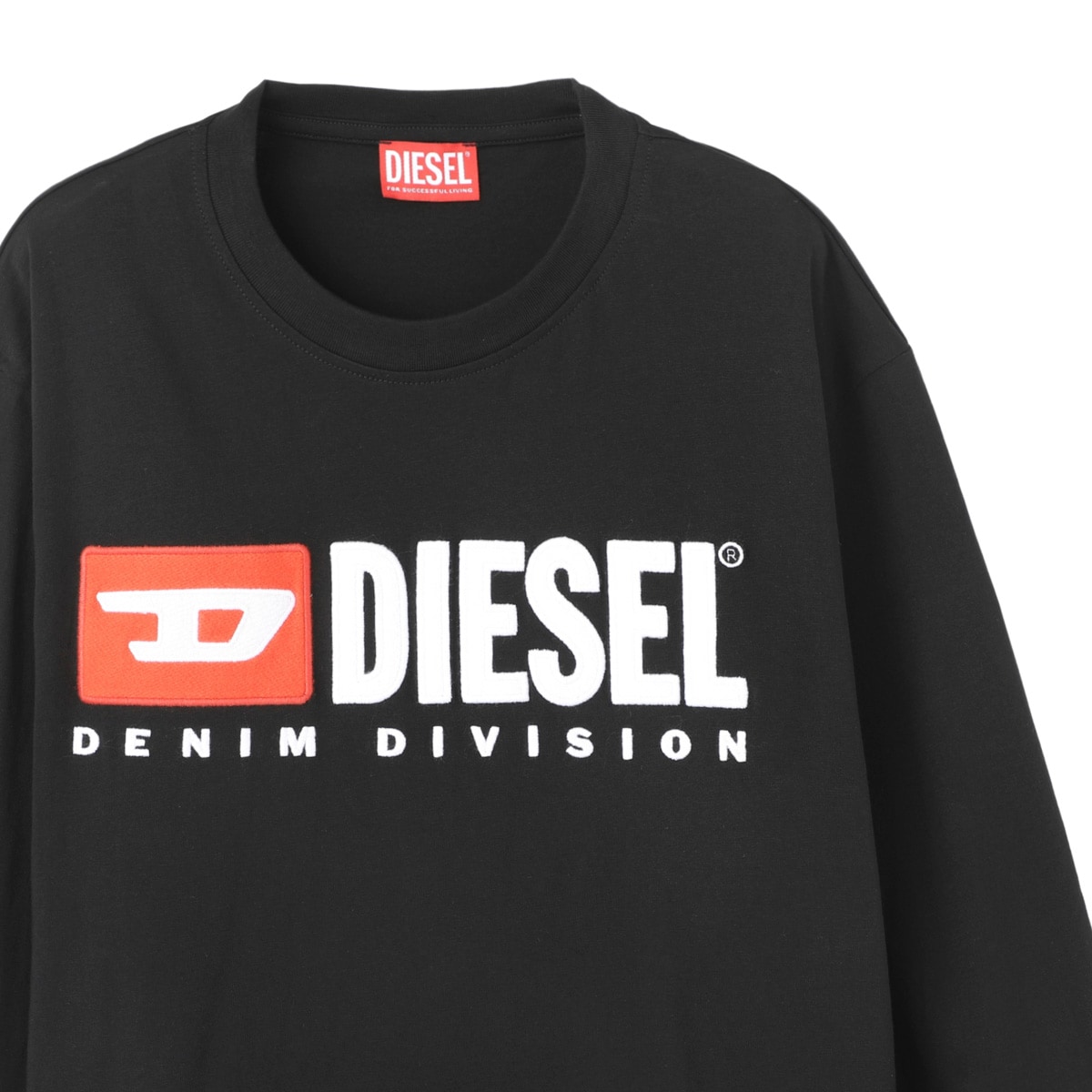 DIESEL ディーゼル クルーネック 長袖Tシャツ/T-JUST-LS-DIV