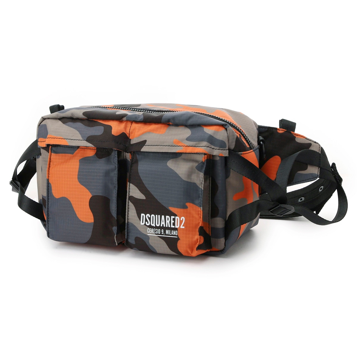 DSQUARED2 ディースクエアード クロスボディバッグ/CERESIO 9 CAMO BUM BAG メンズ