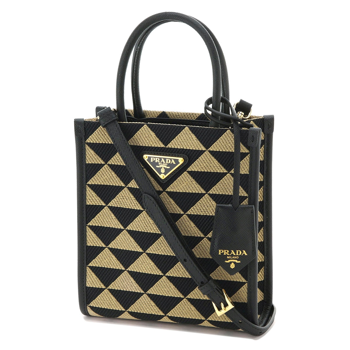 【VIPセール】PRADA プラダ トートバッグ 1BA355 PRADA プラダ トートバッグ 2WAY/マイクロバッグ/TRIANGOLO JA
