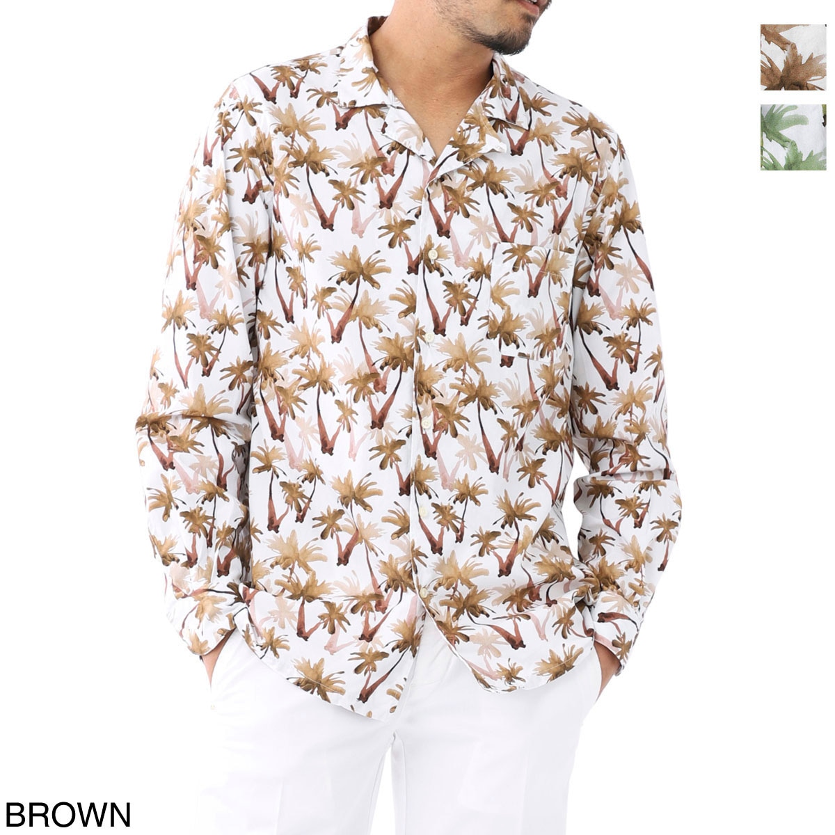 【アウトレット】【ラスト1点】GUY ROVER ギローバー オープンカラーシャツ メンズ