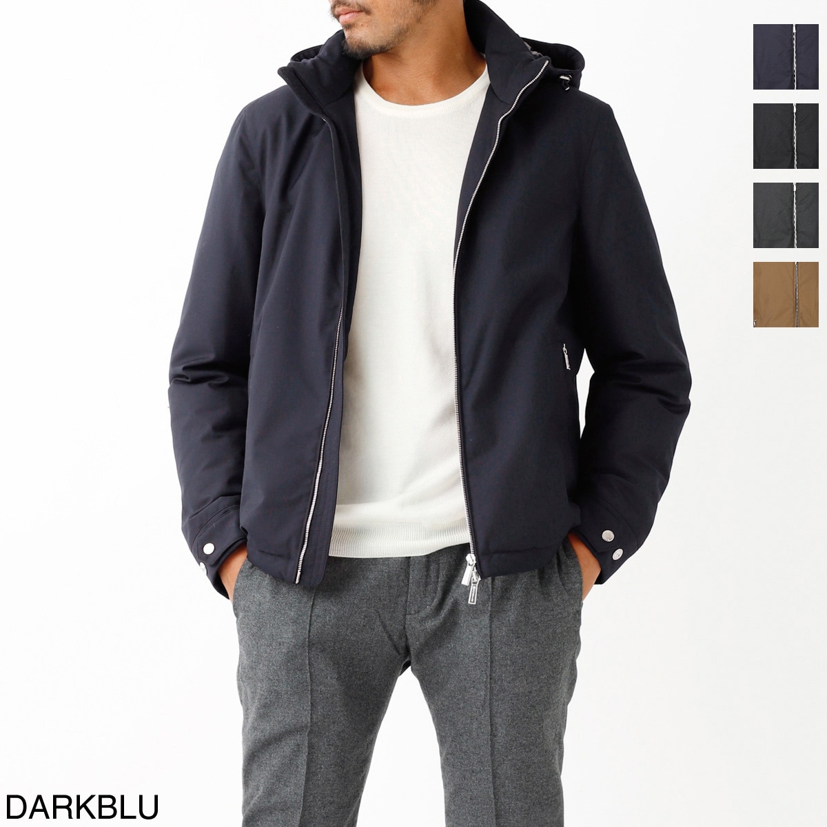 極美品　MooRER ムーレー　ALBINI アルビニ　ダウン　ブルゾン　46 MOORER ムーレー アルビニ MooRER ALBINI PUM ダウン ダウン