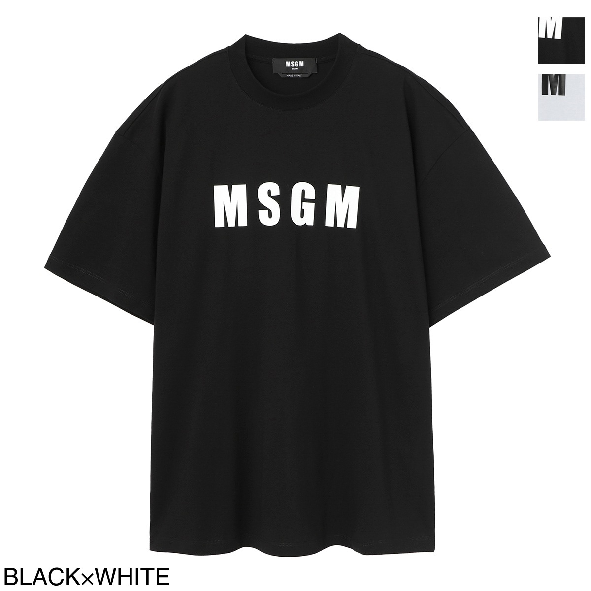 MSGM 新品未使用　正規百貨店購入　エムエスジーエム MSGM (エムエスジーエム) ロゴプリント クルーネック トレーナー