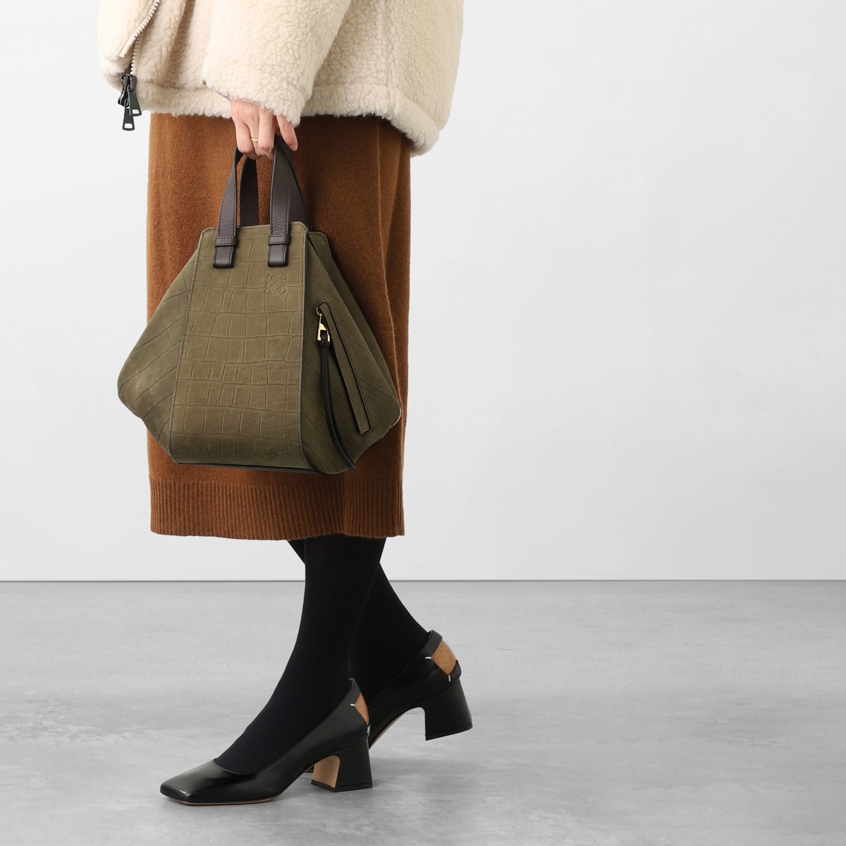 LOEWE ロエベ ハンドバッグ 3WAY/HAMMOCK SMALL CROCO レディース