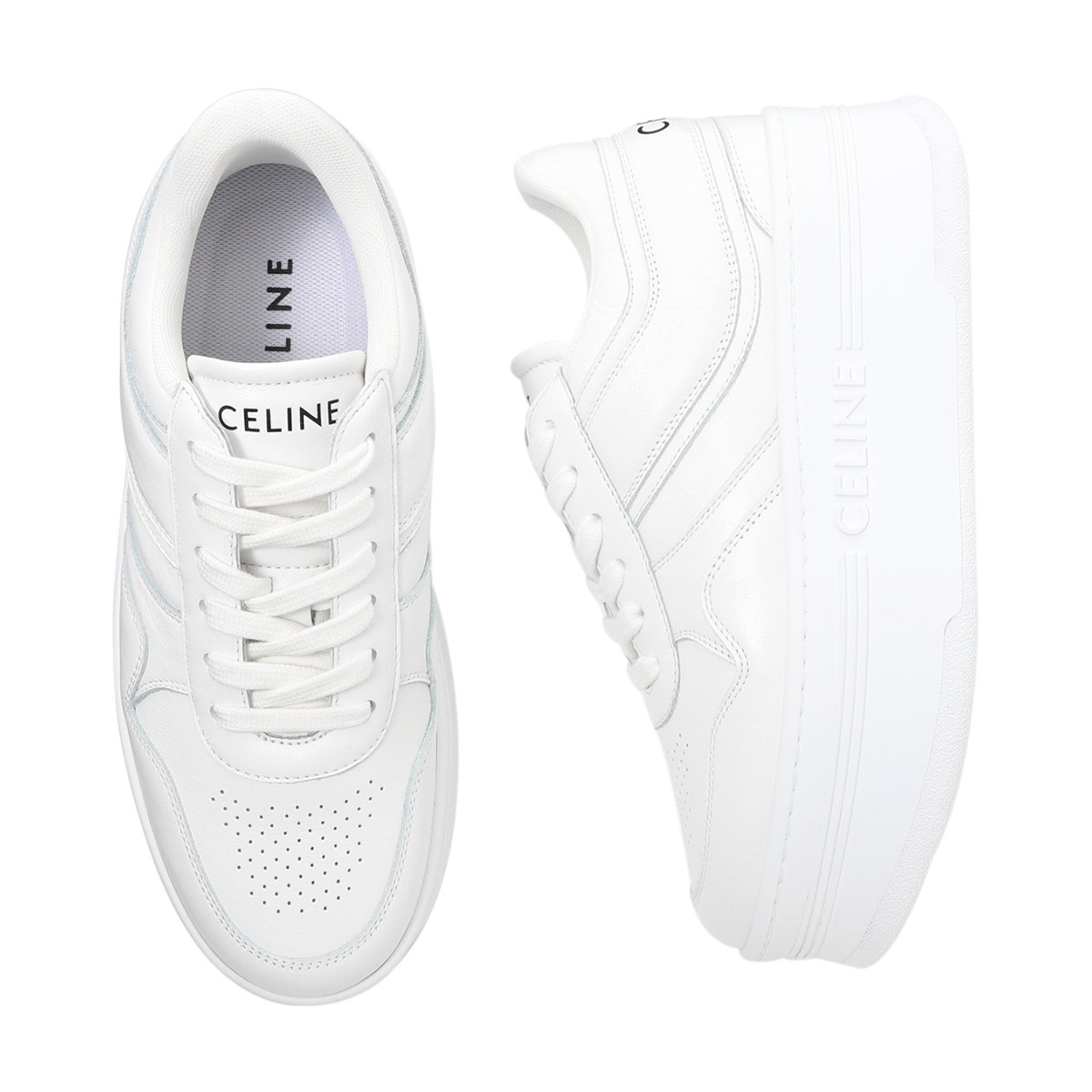 CELINE スニーカー 高級感抜群》【CELINE】ジョガーレースアップロースニーカー