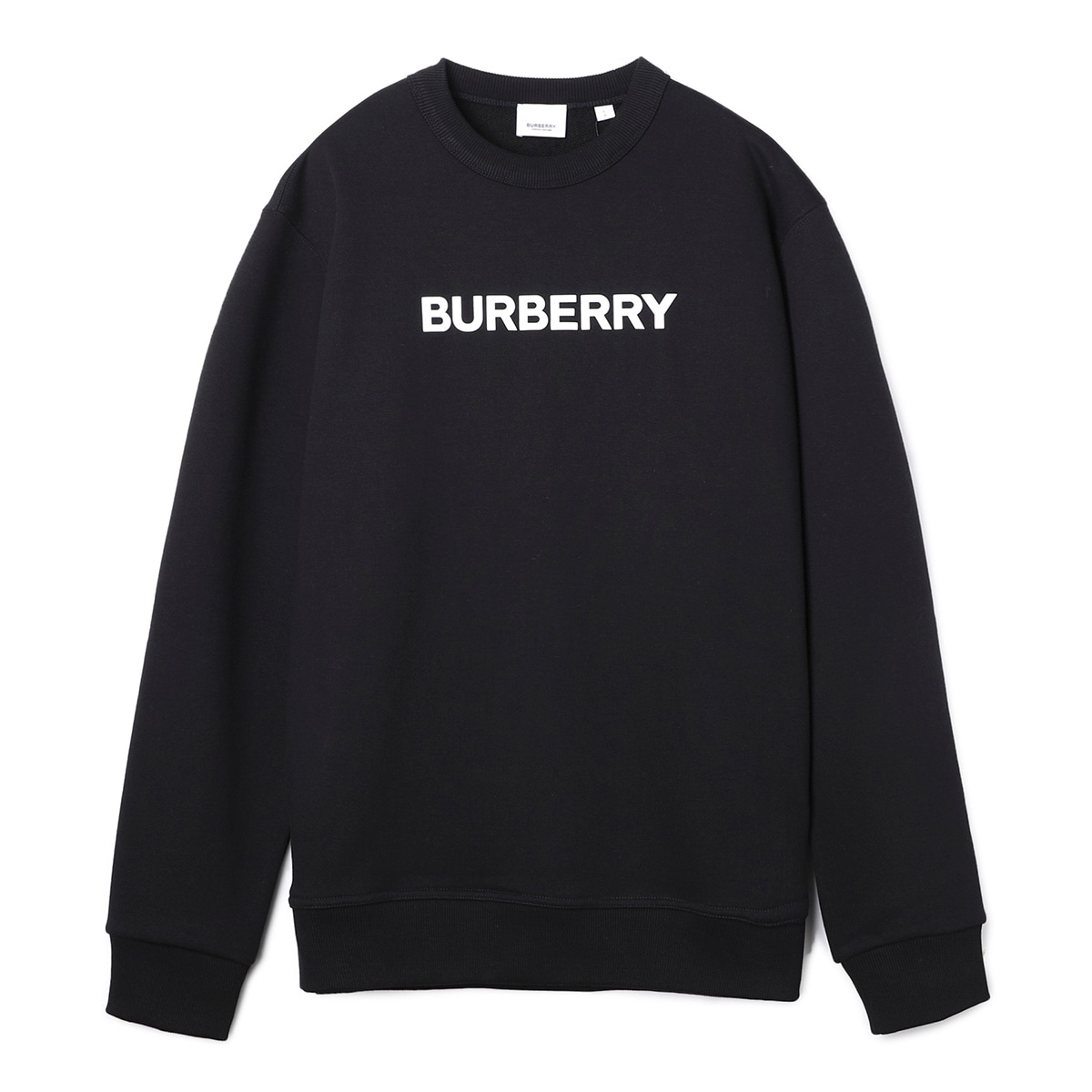 【もちしば　本物】BURBERRY ブラック クルーネックスウェット もちしば様専用 本物】BURBERRY ブラック クルーネック