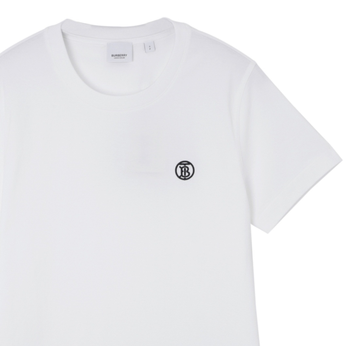 BURBERRY Bロゴ クルーネック Tシャツ ホワイト アウトレット】BURBERRY バーバリー クルーネックTシャツ メンズ