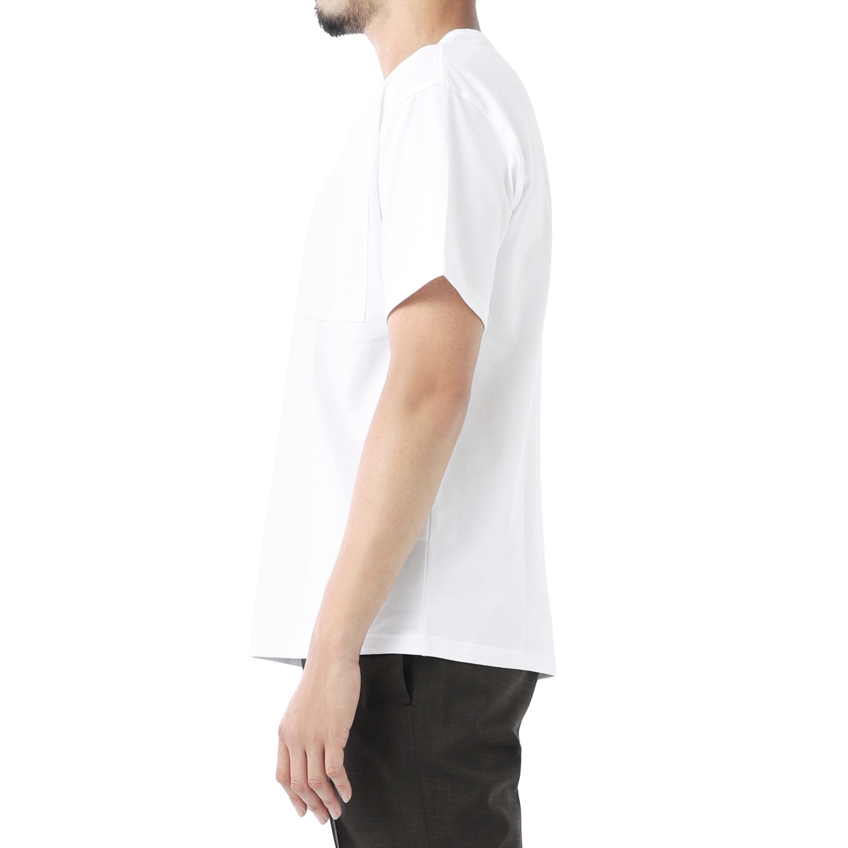 『ネコポス対応(1点まで)』MODERN B. モダンブルー ポケット付き クルーネックTシャツ メンズ