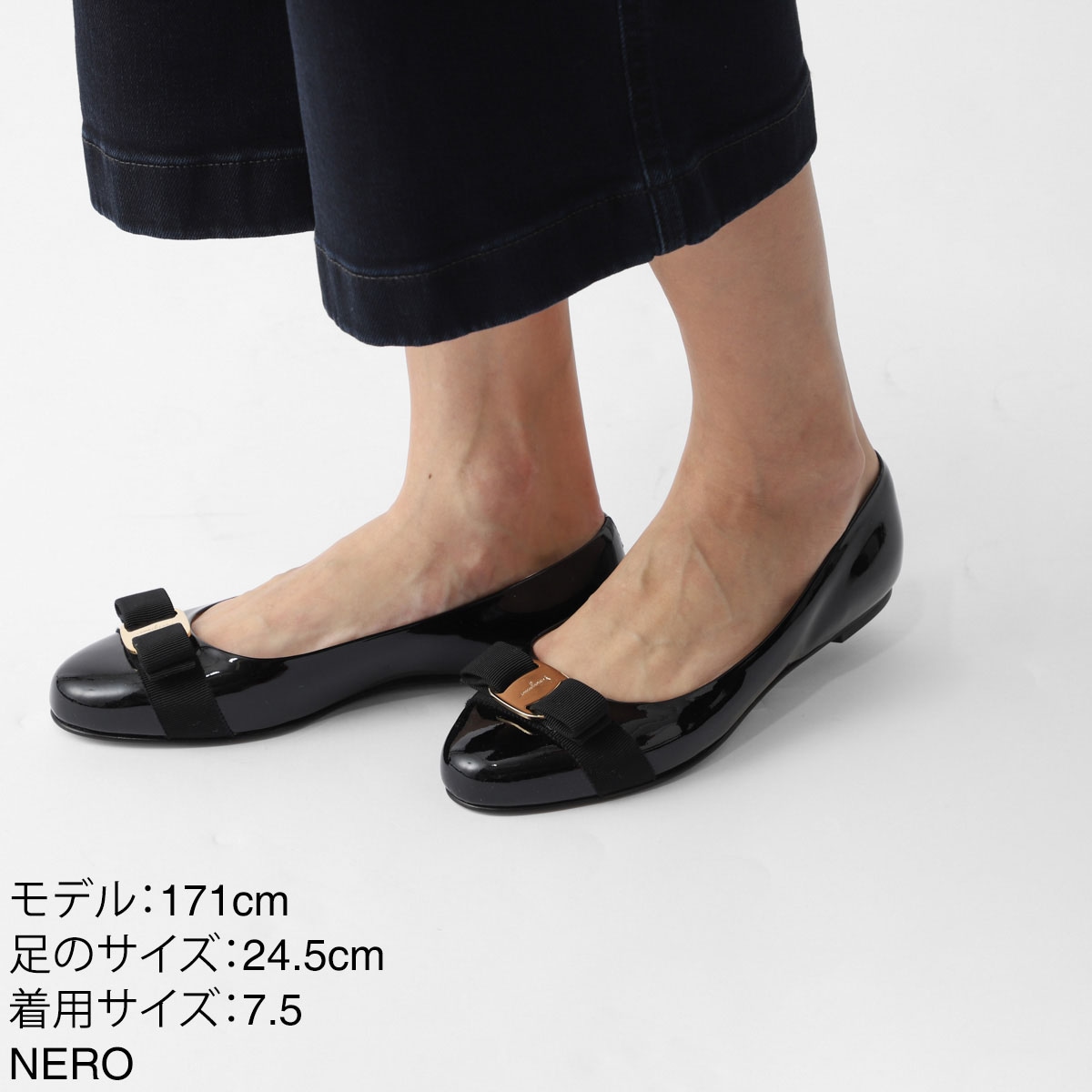 FERRAGAMO フェラガモ バレエシューズ/フラットシューズ/VARINA ワイズ