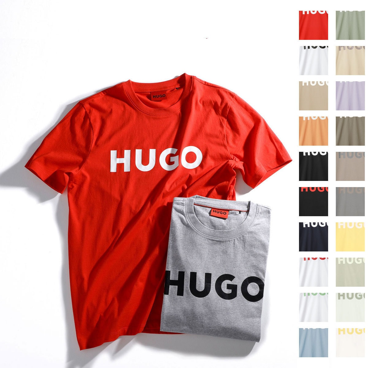 『ネコポス対応(1点まで)』HUGO HUGOBOSS ヒューゴヒューゴボス クルーネックTシャツ/DULIVIO メンズ