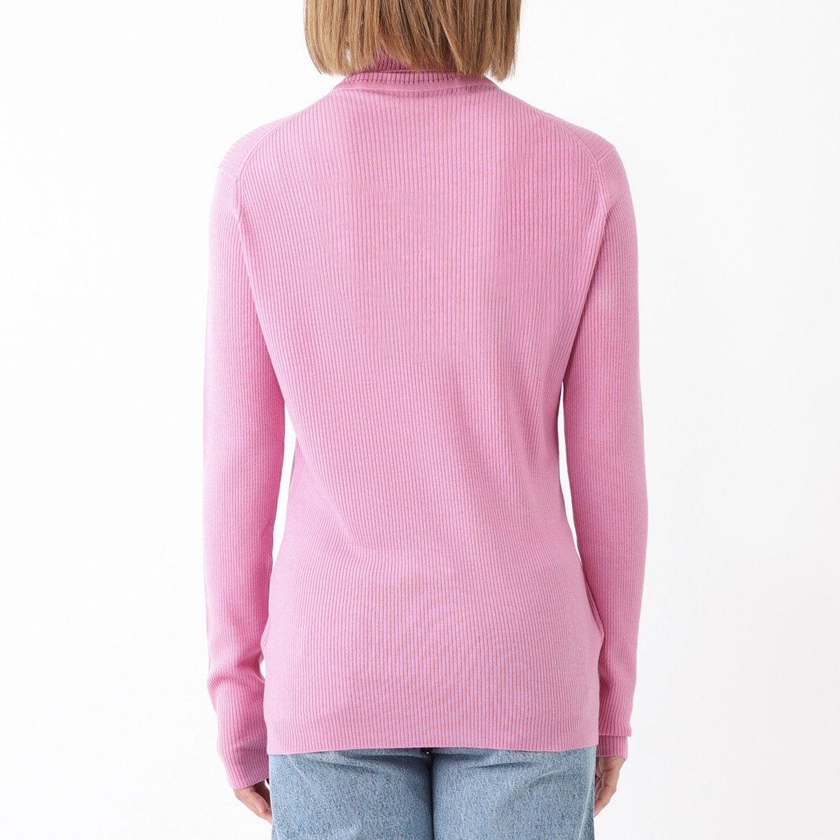 ジョンスメドレー　ピンク　タートルネック　ニット　Mサイズ ウール アウトレット】JOHN SMEDLEY ジョンスメドレー タートルネック ニット