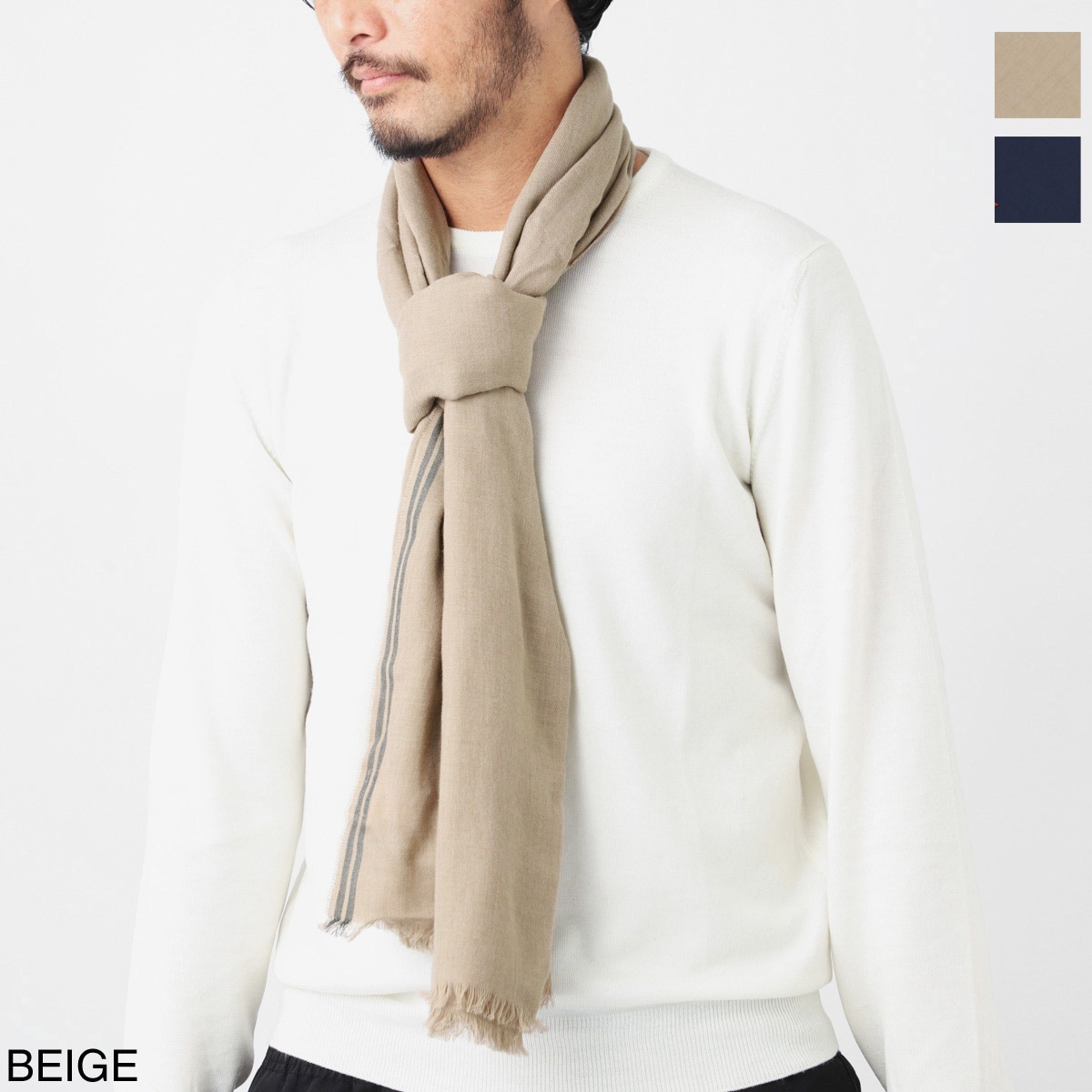 BRUNELLO CUCINELLI ブルネロクチネリ カシミヤ混ストール メンズ