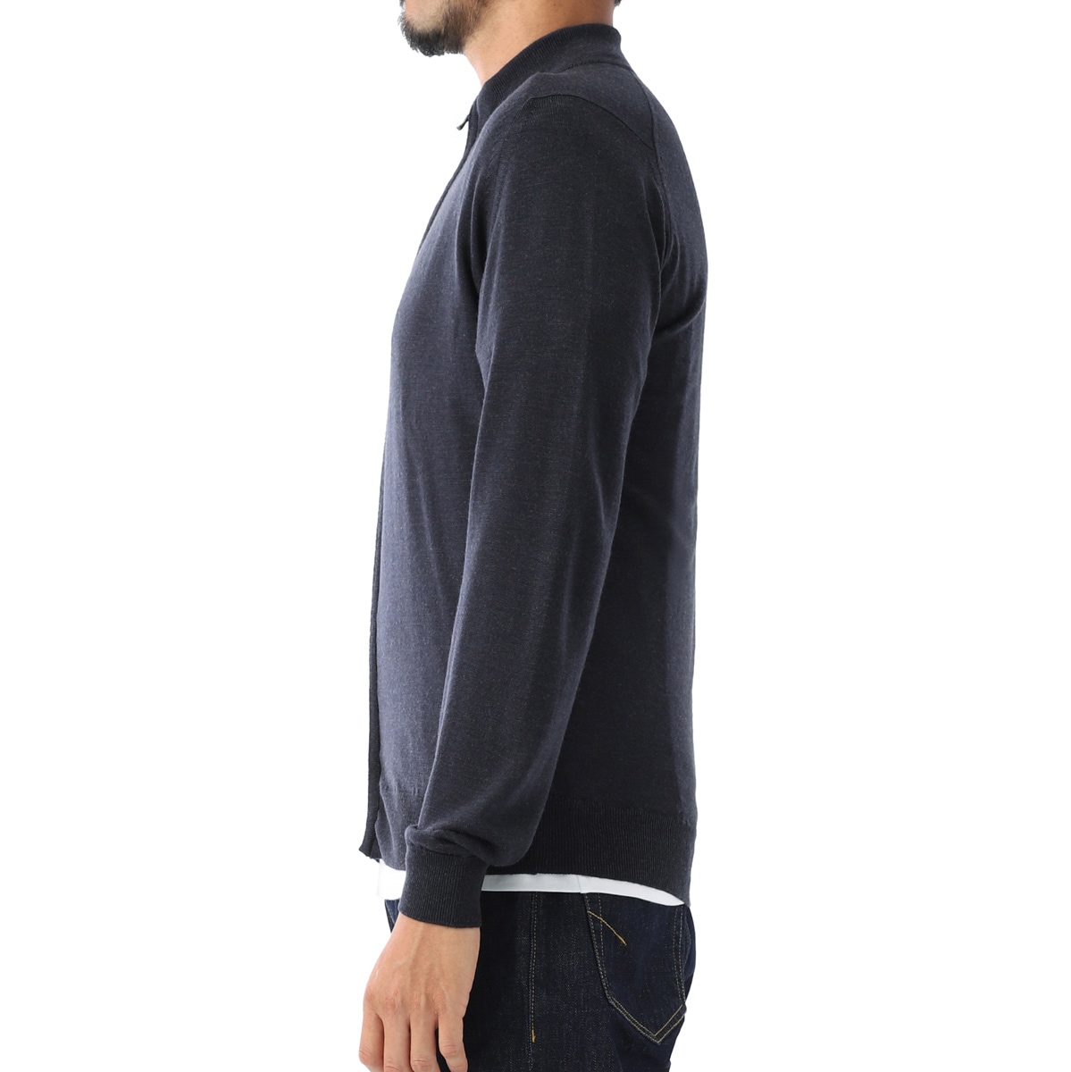 JOHN SMEDLEY ジョンスメドレー ジップアップニット/ドライバー