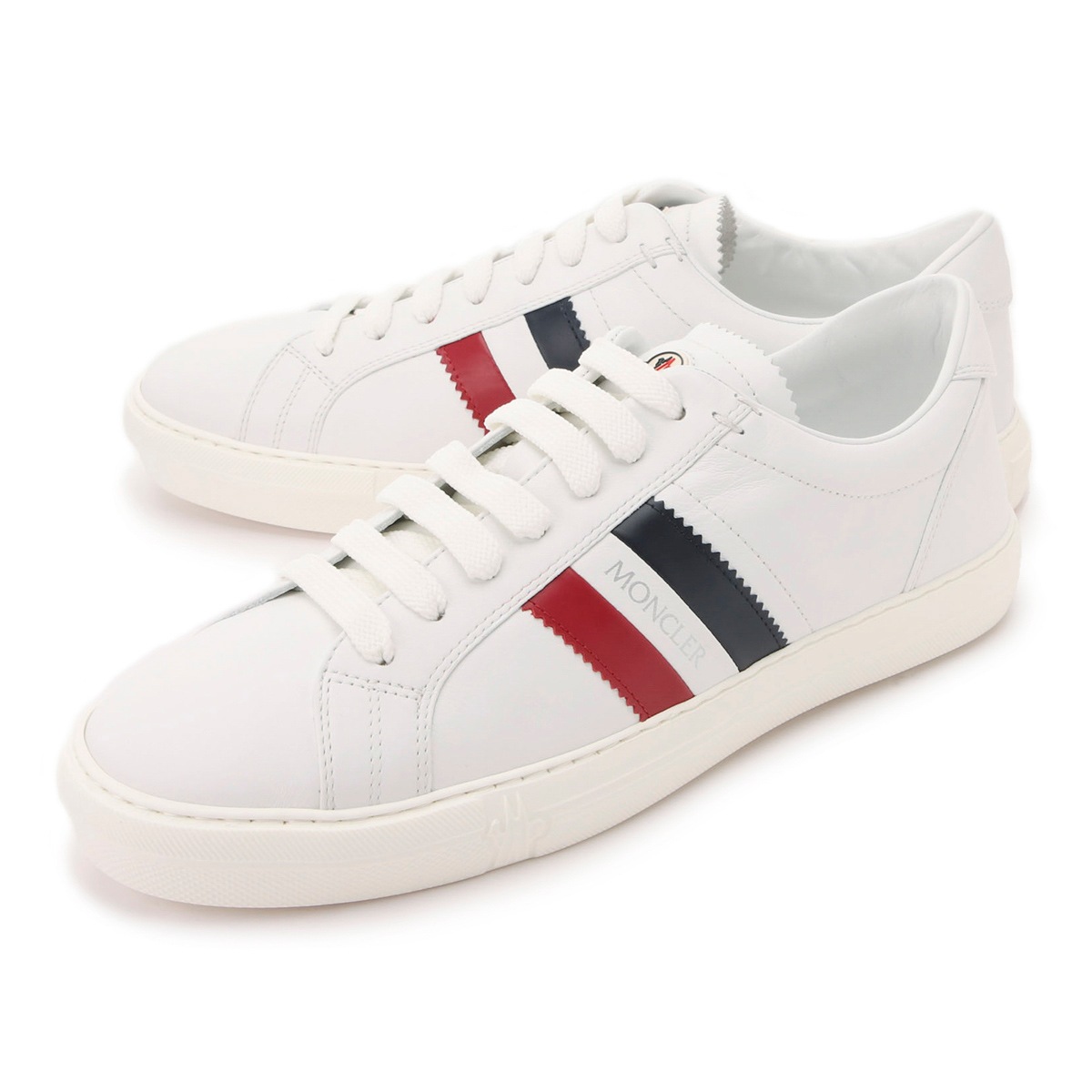 MONCLER 　スニーカー White & Blue Trailgrip GTX Leather Sneakers - Sneakers for