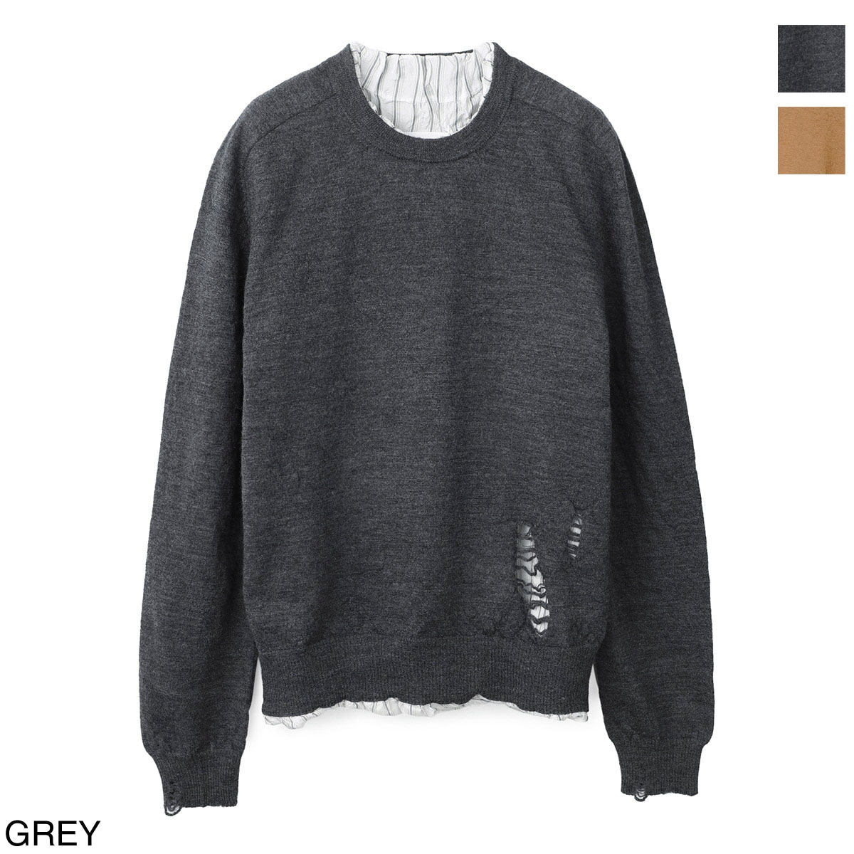 【アウトレット】Maison Margiela メゾンマルジェラ クルーネックニット メンズ