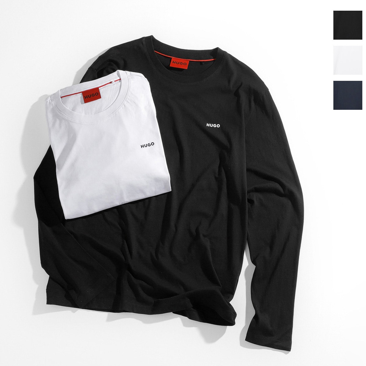 【ネコポス対応(1点まで)】HUGO HUGOBOSS ヒューゴヒューゴボス クルーネックカットソー/DEROL メンズ