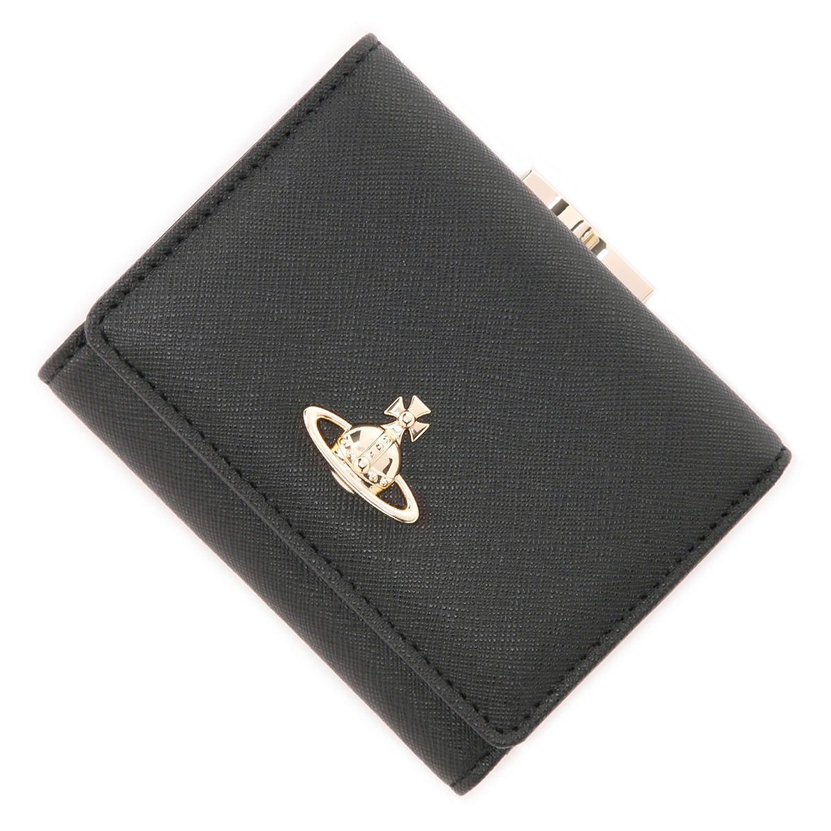 Vivienne Westwood ヴィヴィアンウエストウッド 3つ折り財布 小銭入れ付き/SAFFIANO SMALL FRAME WALLET