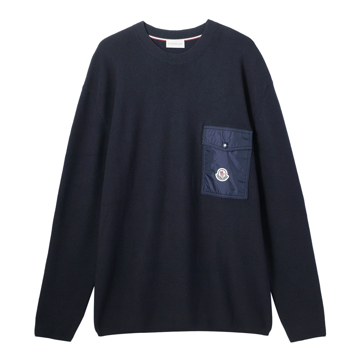 サイズL■新品本物■モンクレール ポケット付きコットンニットセーター 紺 メンズ MONCLER（ニット/セーター）のフリマアイテム一覧