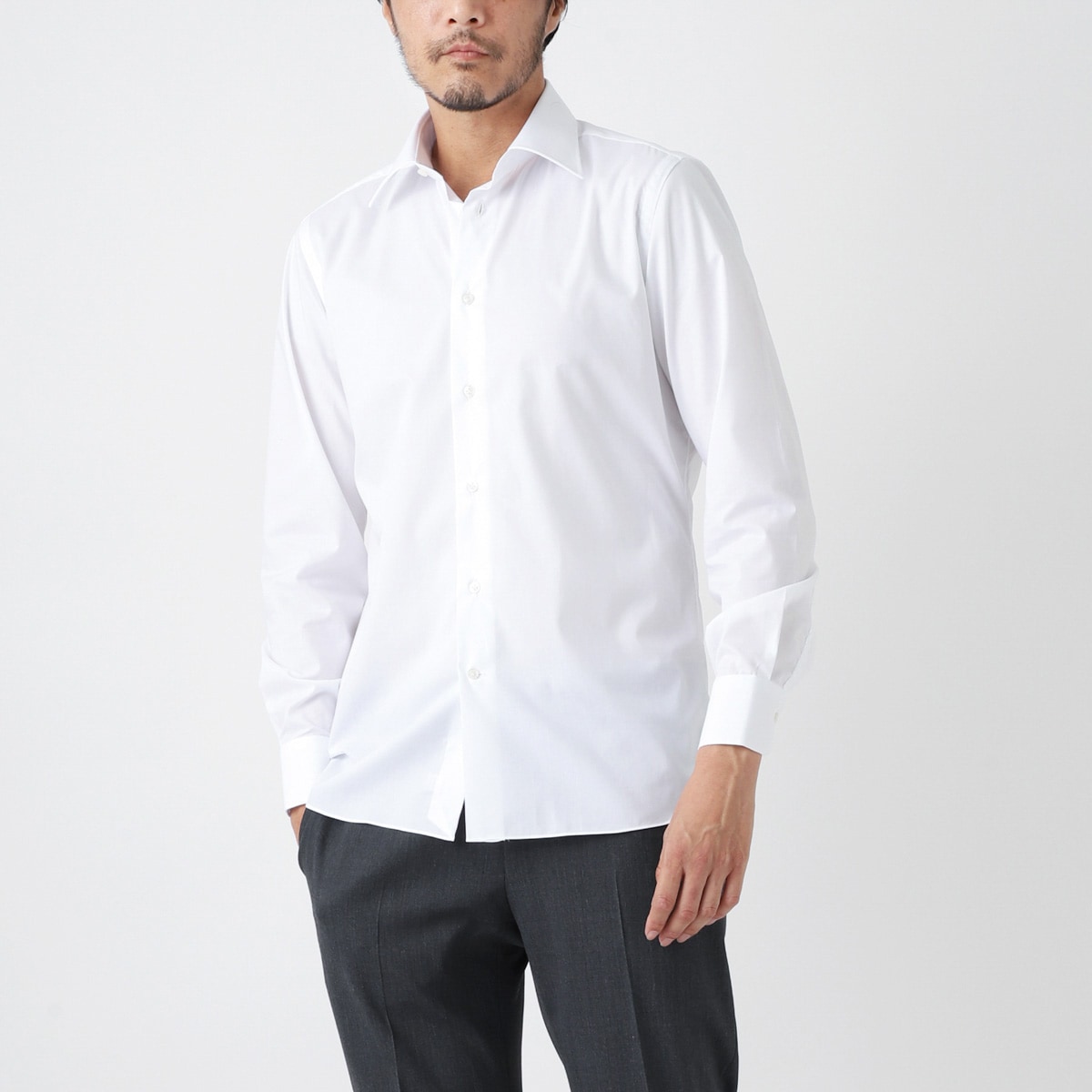 BORRIELLO ボリエッロ レギュラーカラーシャツ【大きいサイズあり】 メンズ