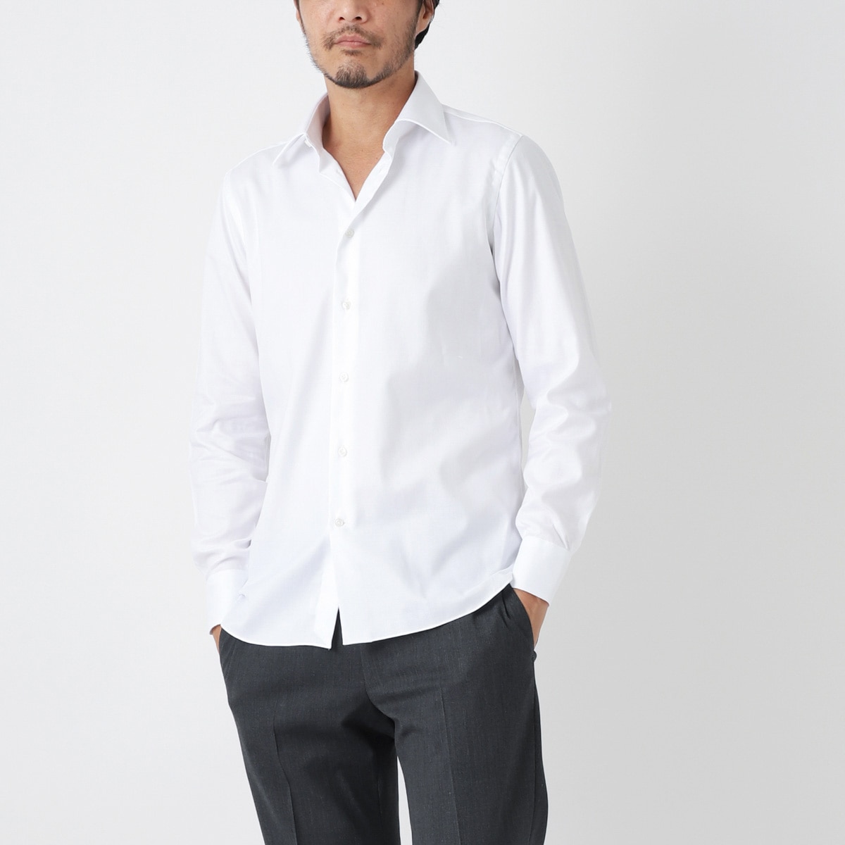 BORRIELLO ボリエッロ レギュラーカラーシャツ【大きいサイズあり】 メンズ