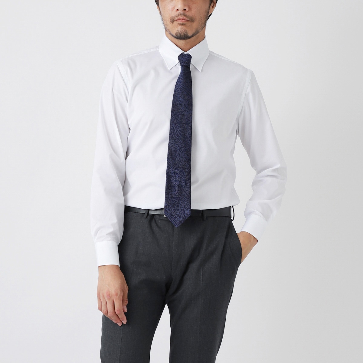 BORRIELLO ボリエッロ タブカラーシャツ/TAB SLIM FIT【大きいサイズあり】 メンズ