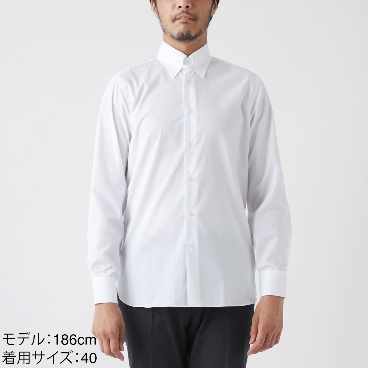 BORRIELLO ボリエッロ タブカラーシャツ/TAB SLIM FIT【大きいサイズあり】 メンズ