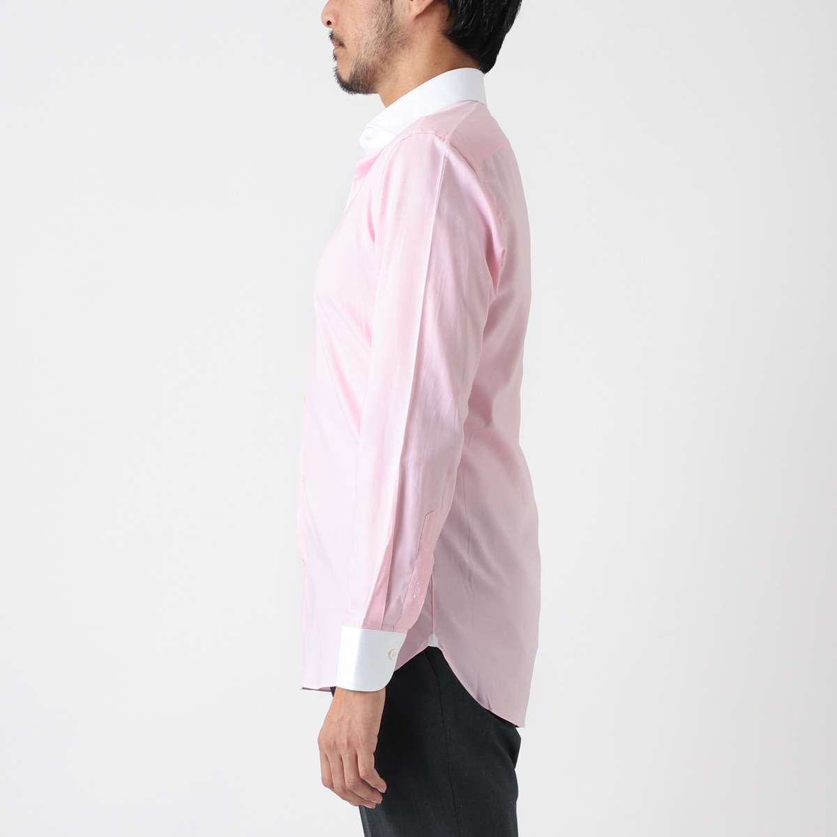 BORRIELLO ボリエッロ クレリックシャツ/Z9 SLIM FIT【大きいサイズ
