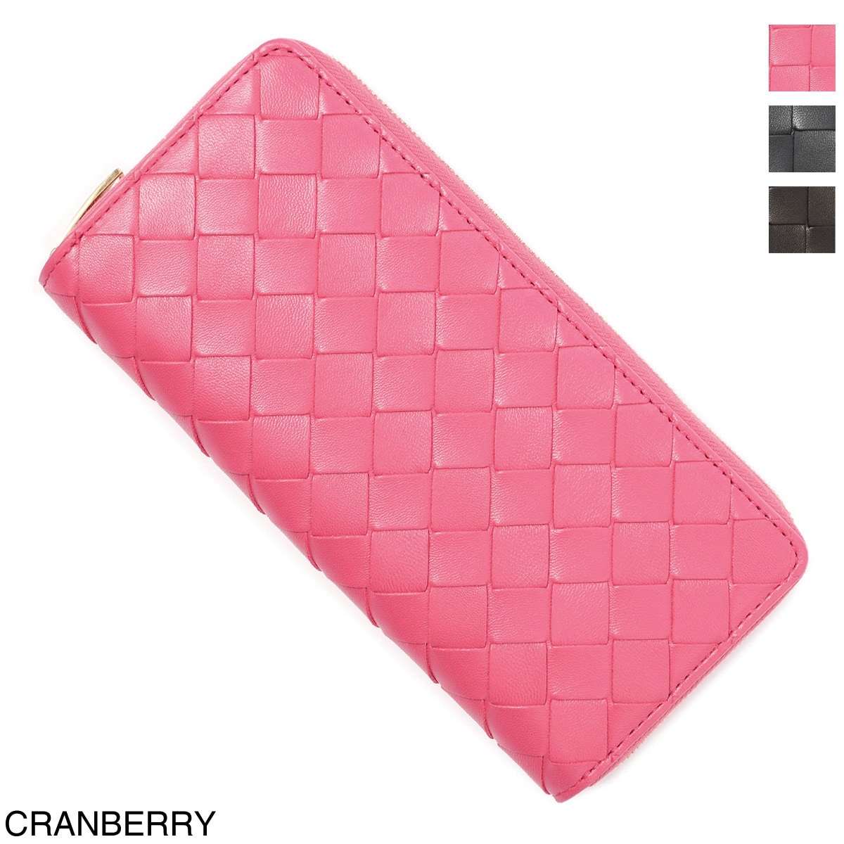 BOTTEGA VENETA ボッテガヴェネタ ラウンドファスナー長財布 小銭入れ付き レディース