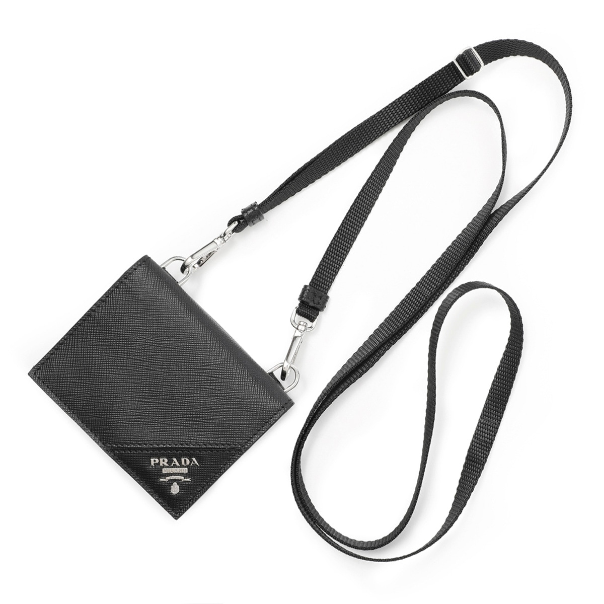 24343✨PRADA プラダ オーバル メタルマットシルバー ケース・外箱