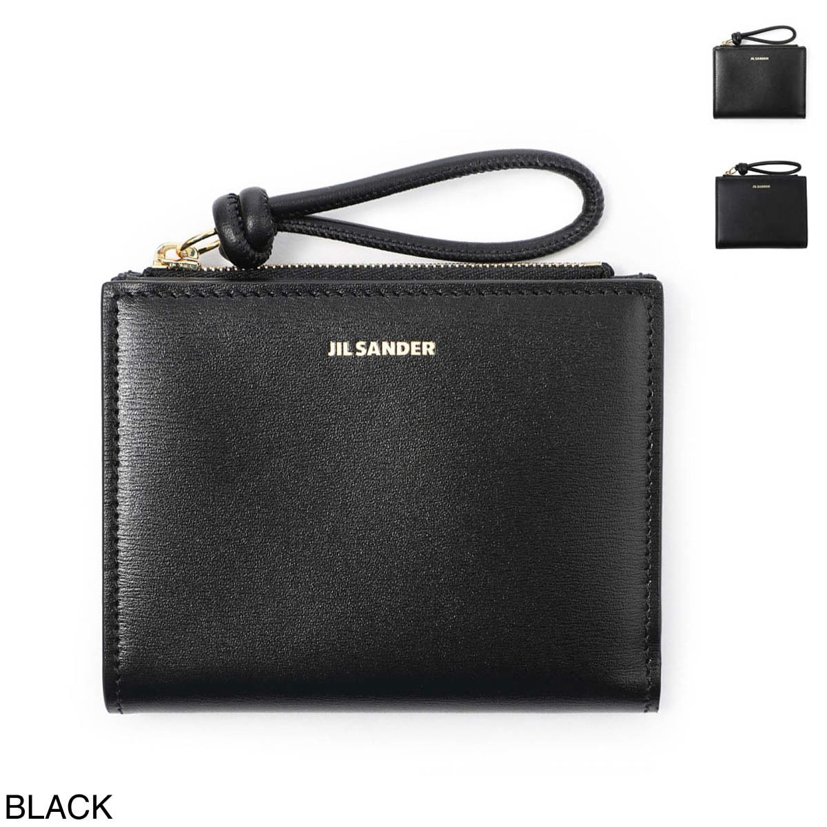 JIL SANDER 2つ折り財布 小銭入れ付き j07ui0016-001 JIL SANDER ジルサンダー 2つ折り財布 小銭入れ付き/MINI FRENCH