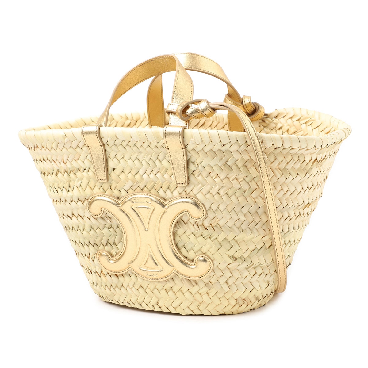 セリーヌ CELINE かごバッグ TEEN TRIOMPHE CELINE セリーヌ ハンドバッグ 2WAy/かごバッグ/TEEN TRIOMPHE