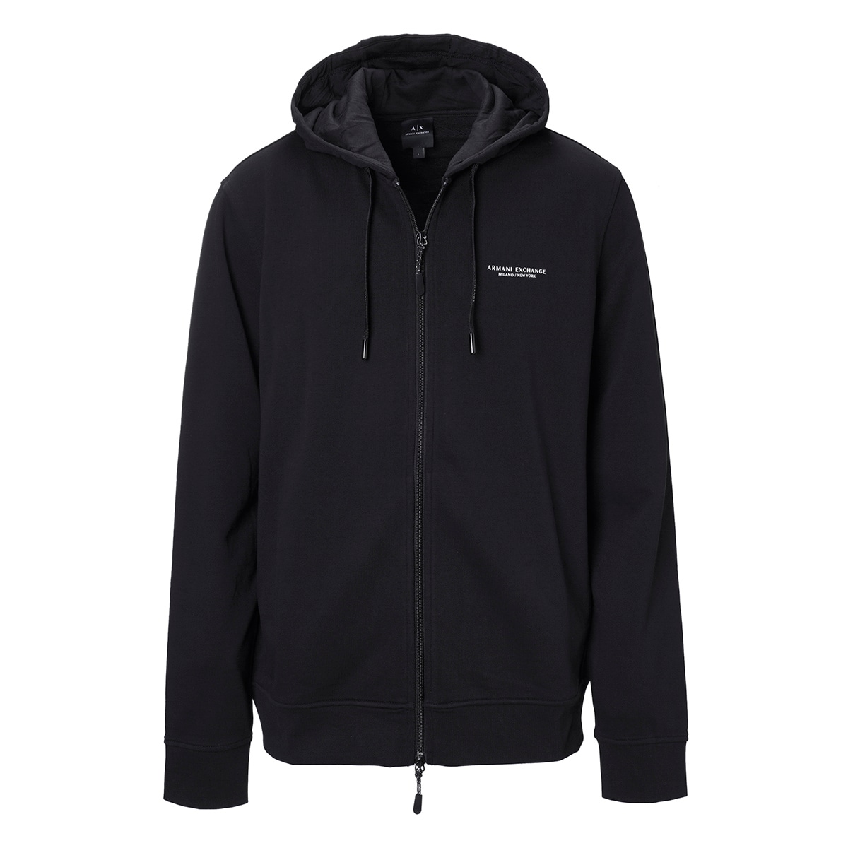Armani Exchange ブラック フルジップパーカー M ARMANI EXCHANGE アルマーニ エクスチェンジ パーカー スウェット