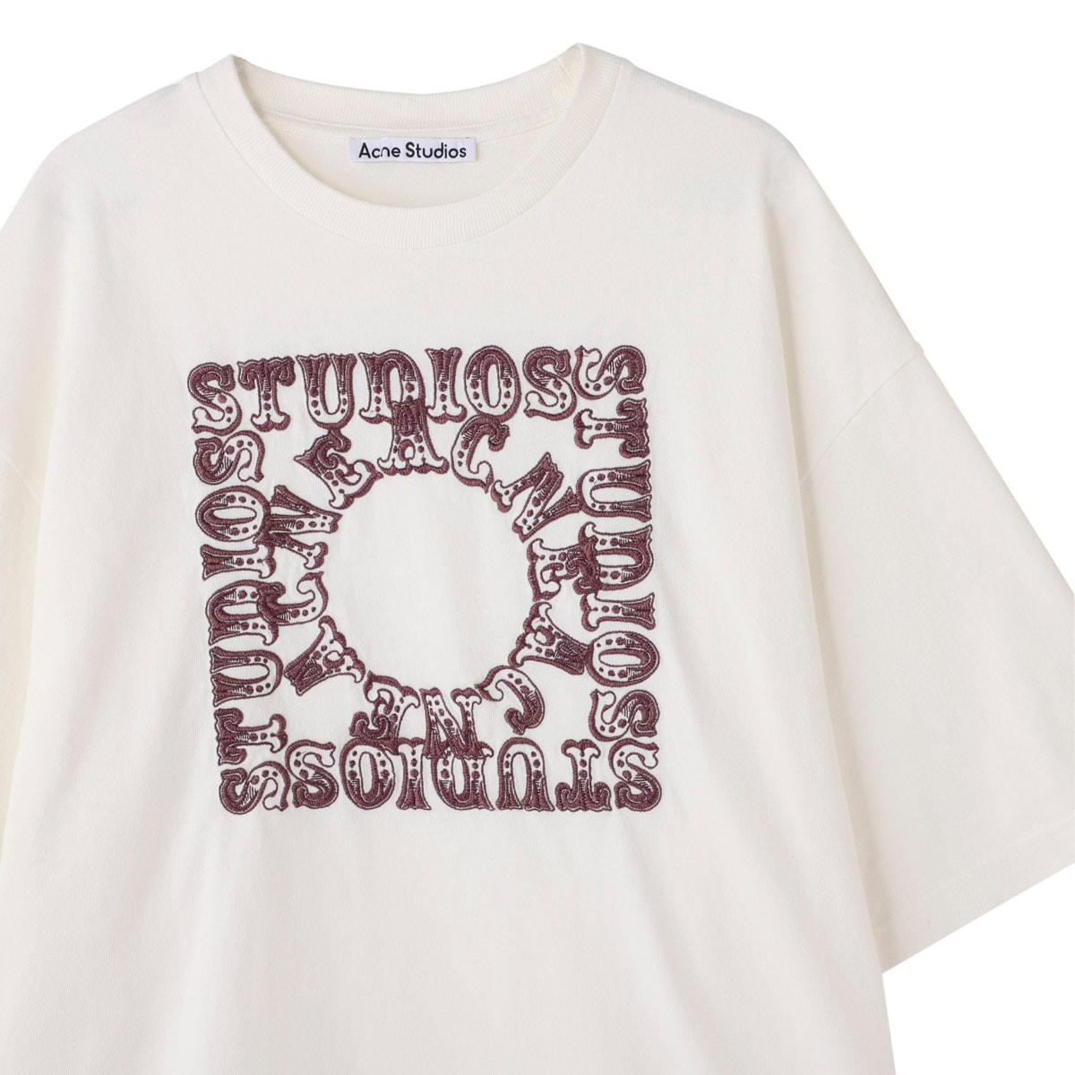 Acne Studios Tシャツ カットソー ナチュラルな素材感 アウトレット】【ラスト1点】ACNE STUDIOS アクネ クルーネック