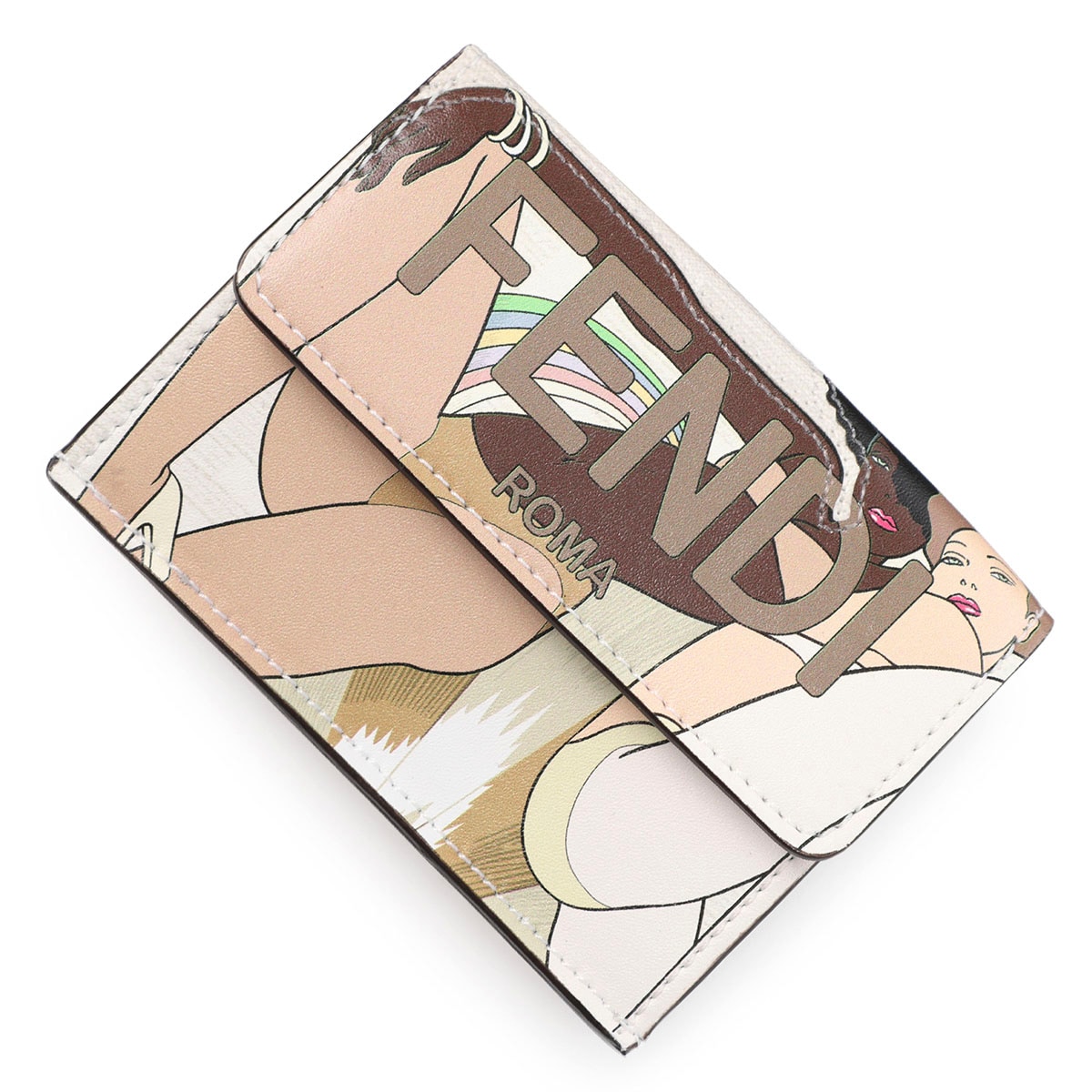 FENDI フェンディ 3つ折り財布 小銭入れ付き/コンパクトウォレット/MICRO TRIFOLD WALLET レディース